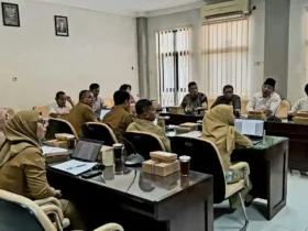Raker Komisi I DPRD Kabupaten Blitar bersama OPD terkait, bahas Ranperda Bupati. (blok-a.com/Fajar)