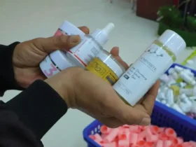 Barang bukti produk skincare palsu yang diamankan Polres Metro Bekasi (foto: Humas Polri)