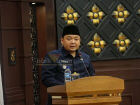 Wakil Wali Kota Mojokerto saat sampaikan perubahan KUA-PPAS 2025.(blok-a.com/Syahrul Wijaya)