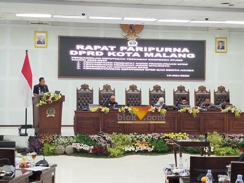 Rapat Paripurna DPRD Kota Malang Pengambilan Keputusan Terhadap RPJMD 2025-2029 (blok-a.com / Yogga Ardiawan)