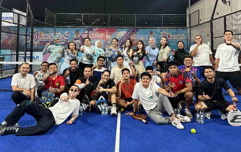 Komunitas uno yang menggemari olahraga padel di Kota Malang (istimewa)