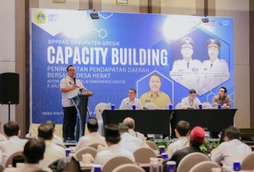 Wakil Bupati Gresik, Asluchul Alif, diskusi strategis soal potensi pajak desa yang selama ini belum tergarap maksimal.(Istimewa)