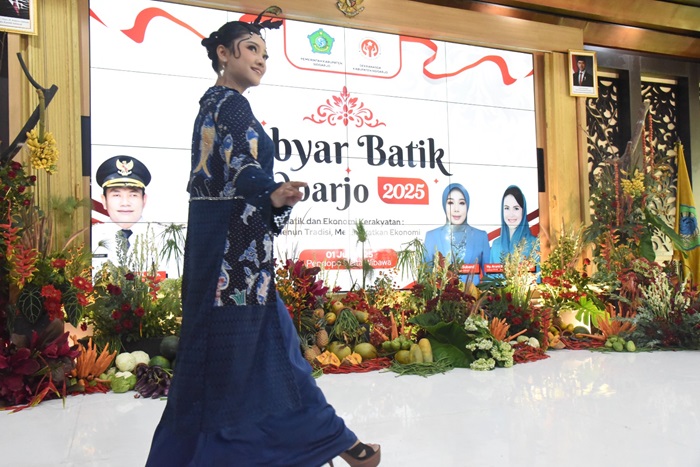 Acara gebyar batik di Pendapa Delta Wibawa Sidoarjo.