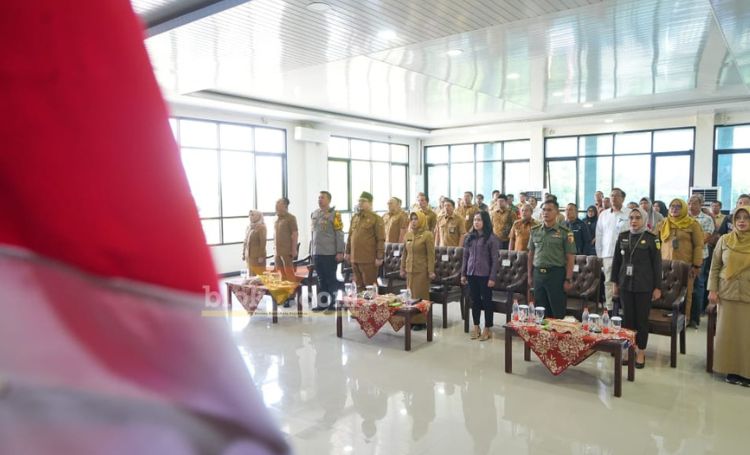 Peluncuran koperasi merah putih kelurahan kota Mojokerto.(blok-a.com/Syahrul Wijaya)