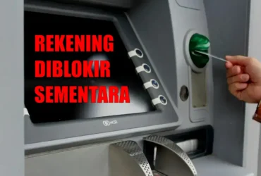Ilustrasi rekening bank diblokir sementara