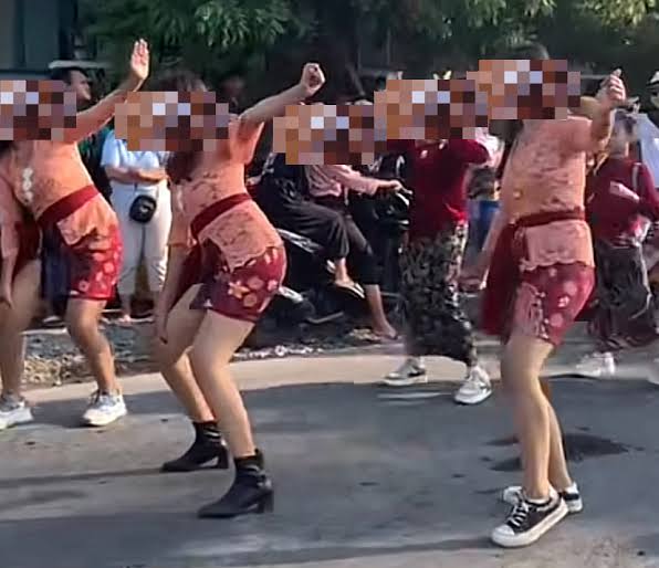 Ilustrasi karnaval yang diisi dengan tarian yang kurang etis (istimewa)