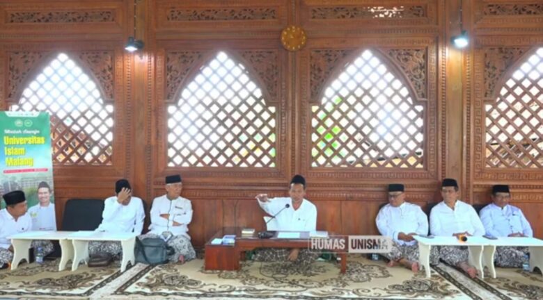 Unisma Malang saat belajar ke Gus Baha dalam acara bertajuk Mbalah Aswaja (tangkapan layar/yt Humas Unisma)