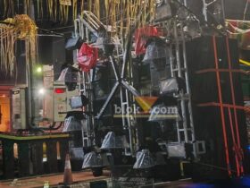 Truk Sound horeg di Blitar diamankan polisi.(blok-a.com/Fajar)