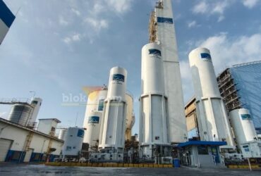 Pabrik PT Linde Indonesia di Desa Roomo, Manyar, Gresik yang mengalami Insiden kebocoran material Perlite.(blok-a.com/ivan)