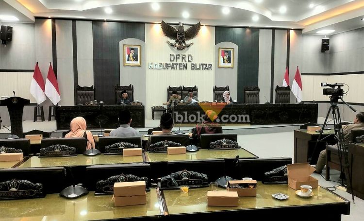Rapat Banggar DPRD dan TAPD Kabupaten Blitar batal digelar. (blok-a.com/Fajar)