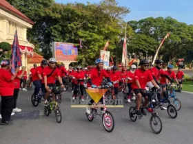 Gelaran event sport tourism seperti sepeda lipat yang digelar di Kota Malang ikut berkontribusi tingkatkan wisatawan di Kota Malang.(blok-a.com/Berril)