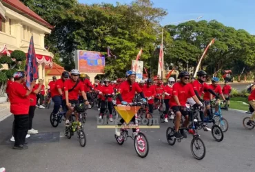Gelaran event sport tourism seperti sepeda lipat yang digelar di Kota Malang ikut berkontribusi tingkatkan wisatawan di Kota Malang.(blok-a.com/Berril)