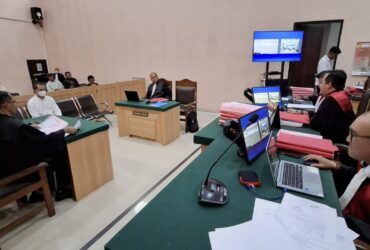 Sidang kasus Pemalsuan merek di PN Kepanjen, Kabupaten Malang, Senin (8/9/2025)
