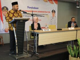 Bupati Gresik Fandi Akhmad Yani secara resmi membuka Pelatihan Kepemimpinan Administrator (PKA) Angkatan X.(Ist)