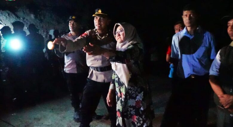 Bupati Magetan saat turun ke lokasi tambang Galian C yang tewaskan pekerja.