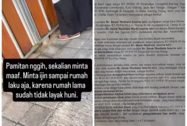 Atas Kesepakatan Warga, Eks Dosen UIN Malang Kyai MIM Diusir dari Rumahnya