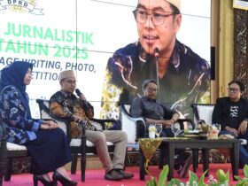 Workshop Mobile Journalism di Pendopo Delta Wibawa, Selasa (23/9/2025)
