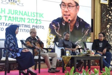 Workshop Mobile Journalism di Pendopo Delta Wibawa, Selasa (23/9/2025)