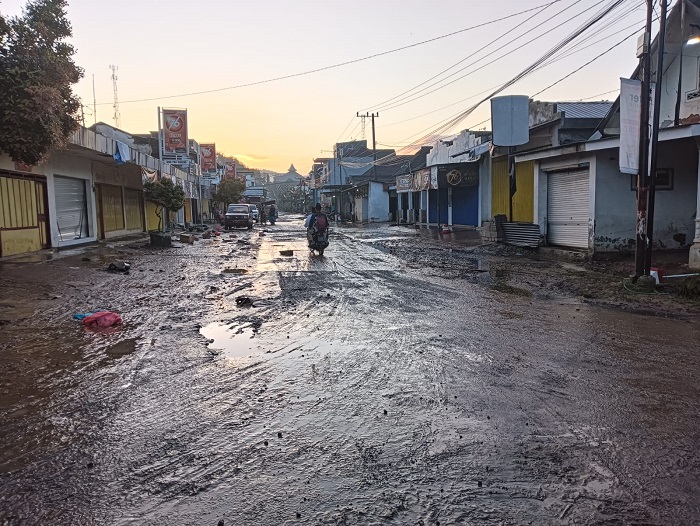 Desa Sitiarjo, Kecamatan Sumbermanjing Wetan setelah terendam banjir (BPBDKabMalang)