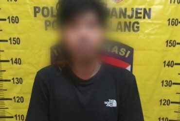 Pelaku S seusai diamankan oleh Kepolisian Polres Malang (ist)