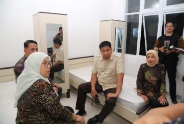 Tinjauan Menteri PKP didampingi Wabup Malang di Rusun Unitri, Desa Kalisodo Kecamatan Wagir (pro)