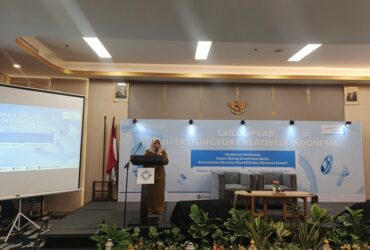 Kadisporapar Kota Mojokerto, Ani Wijaya saat memberikan sambutan.(blok-a.com/Syahrul Wijaya)
