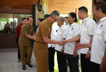 Pelantikan pengurus PWI Sidoarjo periode 2025-2028 di Pendapa Delta Wibawa Sidoarjo.