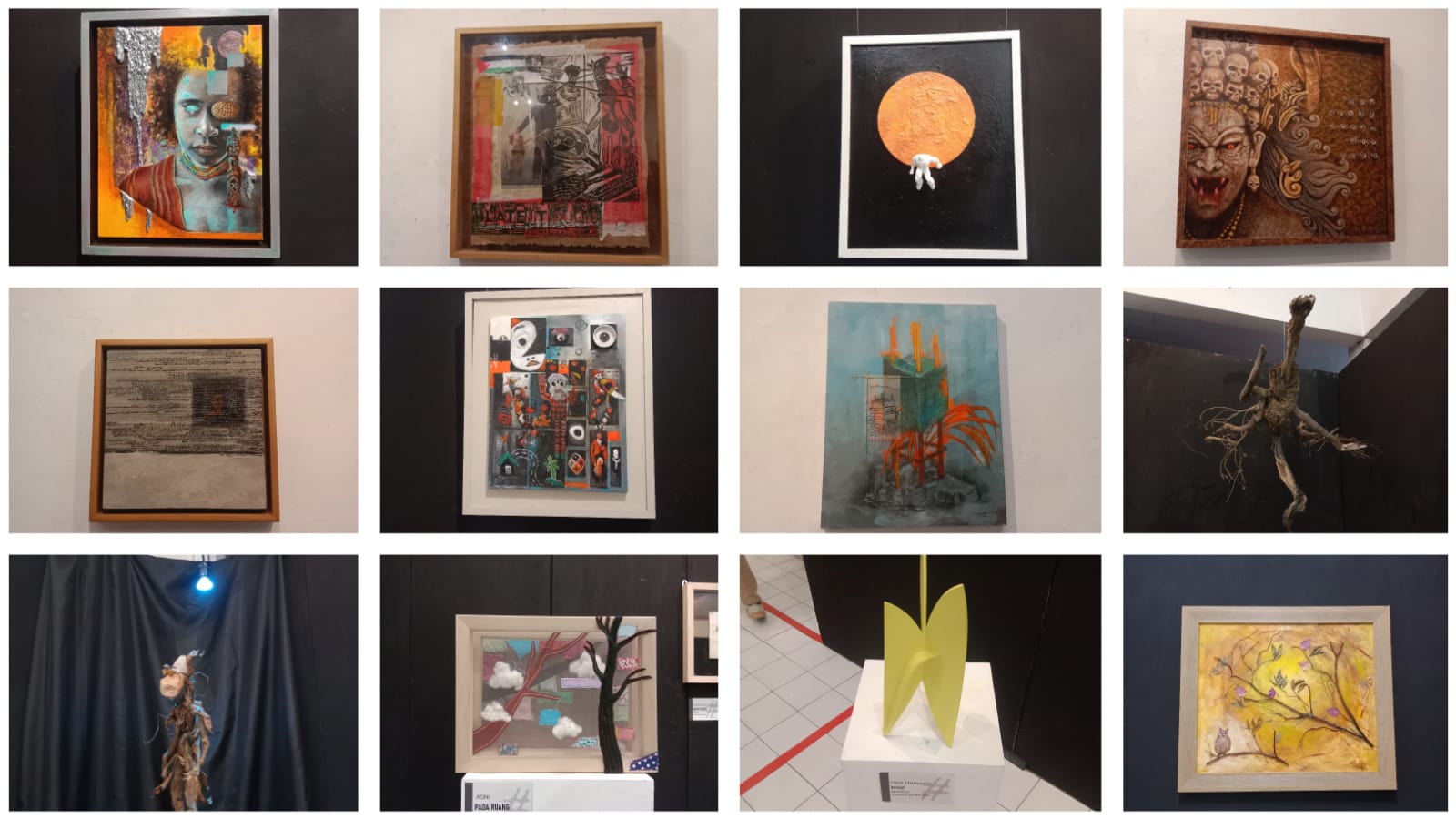 Pameran seni rupa Lompat Pagar #2 di Dewan Kesenian Malang (DKM).(dok. blok-a.com)