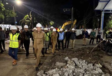 Wali Kota Malang Tinjau Proyek Drainase Suhat, Targetkan Rampung Akhir Tahun