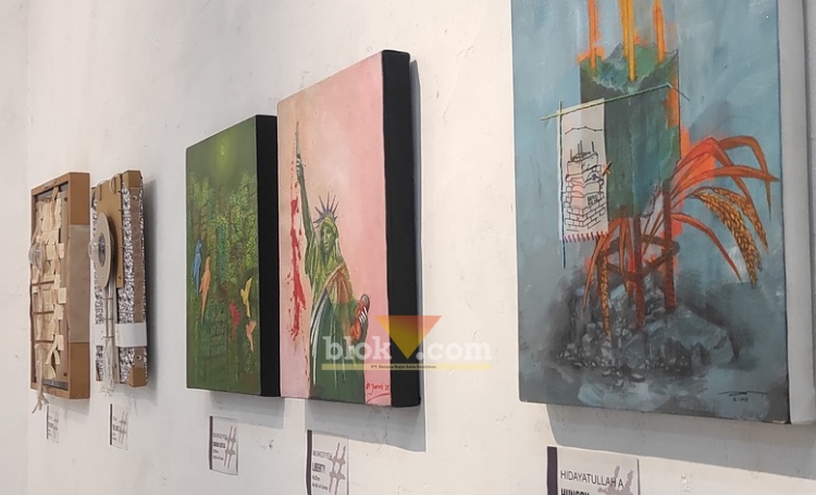 Pameran seni rupa Lompat Pagar #2 di Dewan Kesenian Malang (DKM).(dok. blok-a.com)