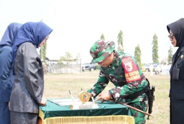 Pembukaan TMMD di Lapangan Desa Kedondong, Kecamatan Tulangan, Kabupaten Sidoarjo, Rabu (8/10/2025).