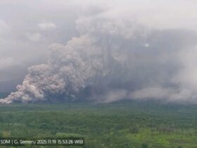Erupsi Semeru Luncurkan Awan Panas hingga 7 Km, Kolom Abu Capai 2 Ribu Meter