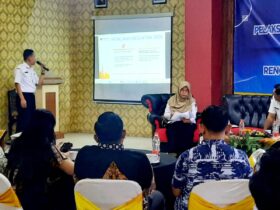 Disperindag Kabupaten Blitar menggelar evaluasi pelaksanaan kegiatan DBHCHT tahun anggaran 2025 serta menyusun rencana kegiatan DBHCHT tahun anggaran 2026. (blok-a.com/Fajar)