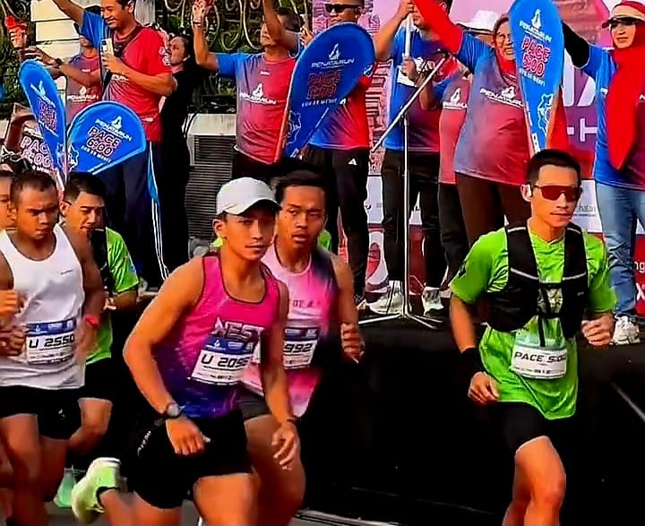 Penataran Fun Run 5K di kawasan Museum Penataran. (blok-a.com/Fajar)