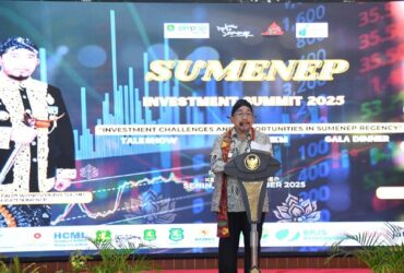 Wakil Bupati Sumenep, KH. Imam Hasyim dalam Gala Dinner SIS 2025, di Pendopo Agung Keraton, Senin (10/11/2025).