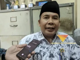 Ketua MKKS Kabupaten Malang, Suntoro saat diwawancarai awak media (blok-a.com / Yogga Ardiawan)