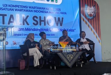 Talkshow OJK ajak wartawan berantas pinjol ilegal (blok-a.com / Yogga Ardiawan)