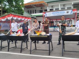 Kejari Kabupaten Malang Musnahkan Sabu 667 Gram dan 24 Ribu Pil LL Dari 64 Perkara