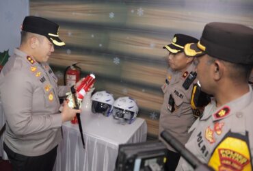 Kapolres Blitar, AKBP Arif Fazlurrahman melakukan kunjungan dan pengecekan kesiapsiagaan personel di beberapa Pos Pelayanan dan Pos Pengamanan. (blok-a.com/Fajar)