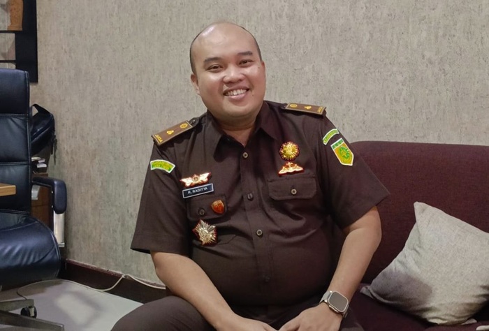 Kasi Pidsus Kejaksaan negeri Mojokerto Rizky Raditya Eka Putra, S.H.(blok-a.com/Syahrul Wijaya)