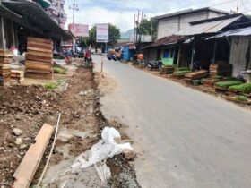 Proyek Rehabilitasi Jalan Bangsri-Plaosan Magetan.