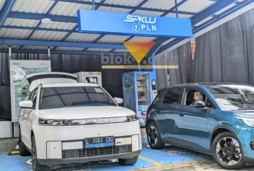 SPKLU yang berada di Kantor PLN UP3 Malang (blok-a.com / Yogga Ardiawan)