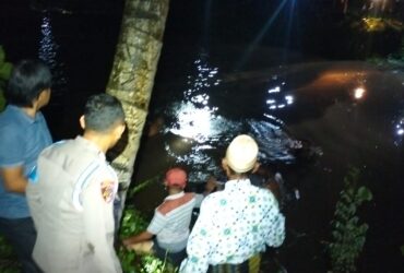 Lokasi penemuan mayat di Sungai Golek, Desa Jatikerto (ist)