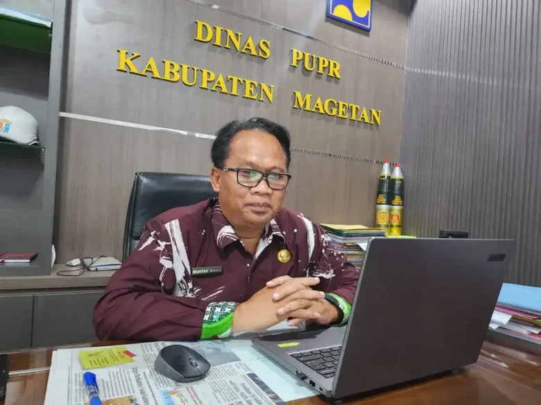Kepala Dinas PUPR Magetan Muhtar Wakid (Blok-a.com/Ananda)