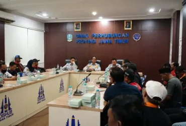 Audiensi Dishub Jatim bersama Serikat Sopir Indonesia (DishubJatim for blok-a.com)