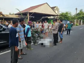 Jajaran Polsek Bangorejo, saat lakukan olah TKP dan evakuasi korban laka beruntun yang terjadi di Jalan Raya Sambimulyo, Kecamatan Bangorejo, Minggu (25/1/2026)(dok Polsek Bangorejo untuk blok-a.com)