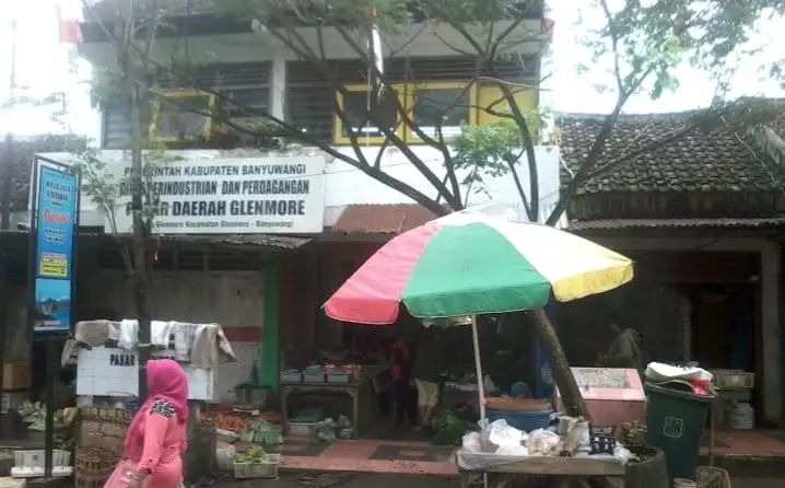 Pasar Daerah (Pasda) Glenmore Banyuwangi terlihat sepi pembeli, Jum'at (30/1/2026)(blok-a.com/Kuryanto).