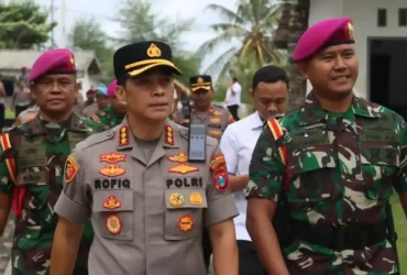 Perkuat Sinergi TNI-Polri, Kapolresta Banyuwangi Kunjungi Puslatpurmar 7 Lampon, Rabu (21/1/2026)(dok Humas Polresta).