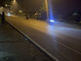 Aksi remaja yang sedang balap liar terekam kamera warga di Jalan Raya Pacing–Dlanggu. (Foto: Istimewa)