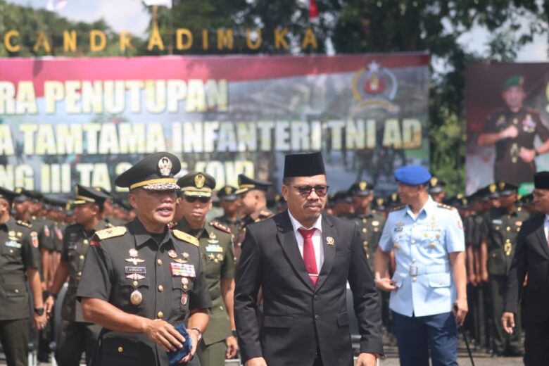 Ketua DPRD Magetan, Dandim 0804/Magetan saat mendampingi Brigjend TNI Singgih Pambudi Arianto.